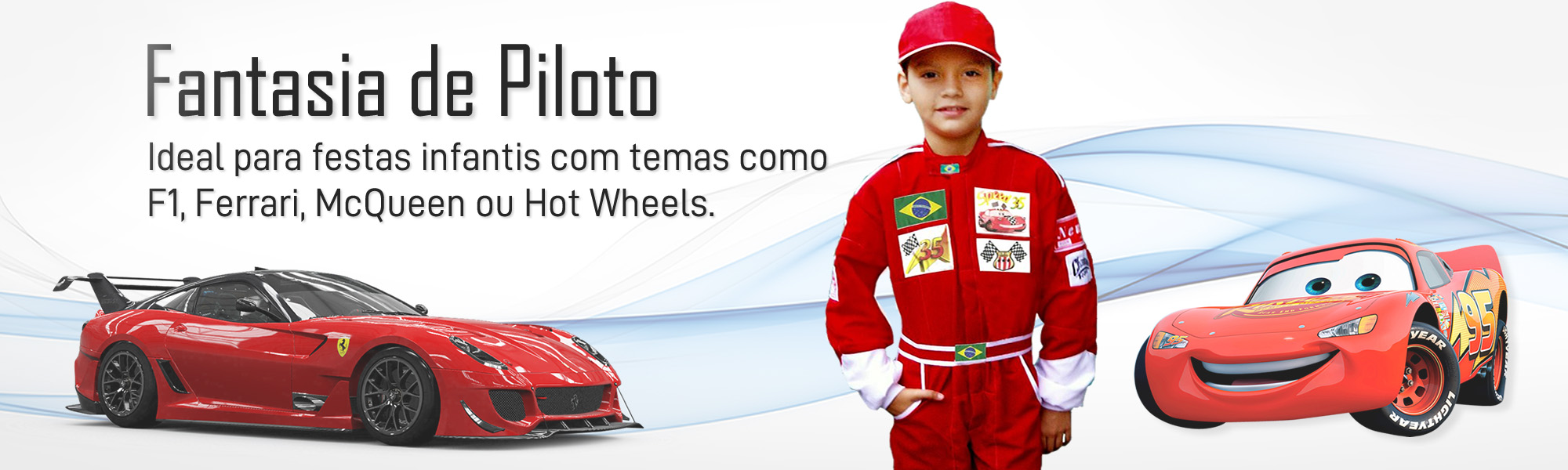 Macacão de F1 Ferrari McQuuen Hotwheels